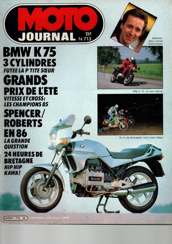 Moto journal n0713 bmw k75 - journal,