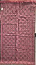 Echarpe Gucci GG Rose & Grise