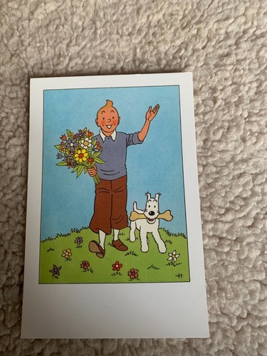 Carte postale 15x10 tintin - postale,