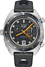 Véritable Corfam Big Emplacement Bracelet Montre pour Rétro Heuer Autavia Monza