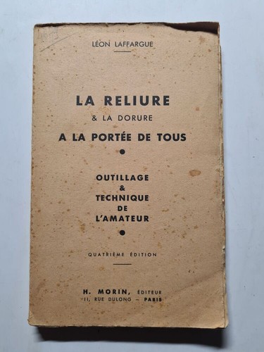 Reliure dorure a la - dorure,