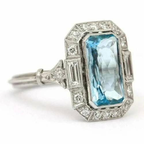 Bague mariage vintage art - de,
