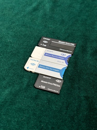 Lot cartes mémoire sony - de,