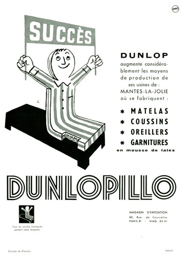Publicité ancienne matelas