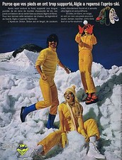 Publicité Advertising 016 1972 Aigle chaussures après-ski en skilon