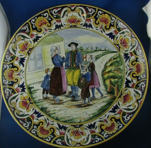 Ancienne assiette grand plat - assiette,