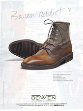 PUBLICITE ADVERTISING 2011  BOWEN Addict? Chaussures