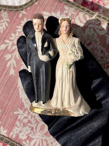 Ancienne figurine couple - ancienne,