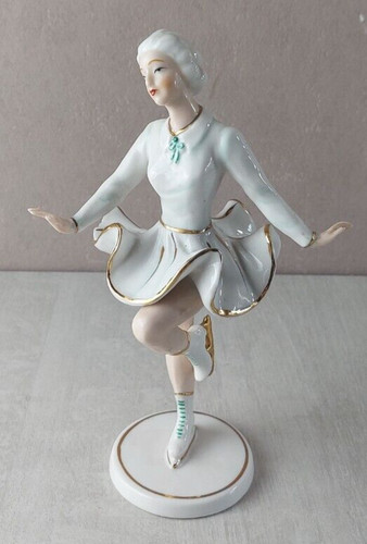 Ancienne statue patineuse - statue,,