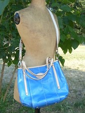 BEAU SAC TOD'S TODS BLEU ELECTRIQUE PORTE MAIN EPAULE OU BANDOULIERE NEUF