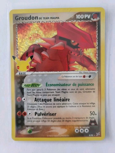 Carte pokémon groudon team - pokémon, de