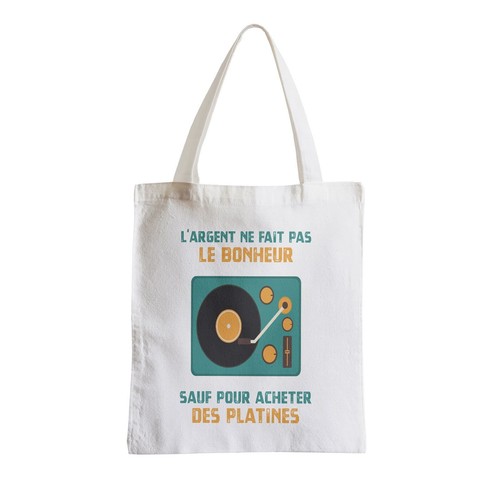 Sac tissu platines vinyle - en,