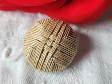 Collection bouton ancien en lin fil main 2,4 cm costume ref 5240
