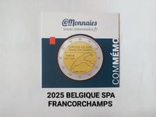 Fiche Technique Belgique 2025 Circuit SPA - pour 2 €  commémorative.
