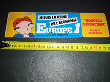 Autocollant Europe 1   Radio En bel état   Jeune conducteur reine
