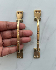 Ancienne élégante poignée en laiton pour porte fenêtre armoire tiroir 2...