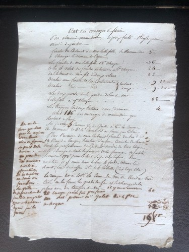 Manuscrit xviiie devis - manuscrit,