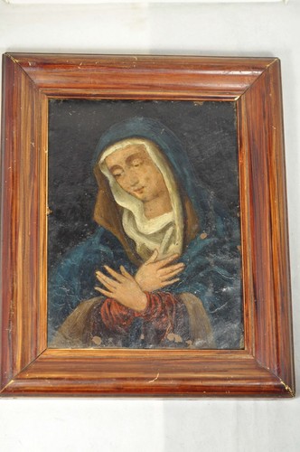 Tableau peinture sur cuivre - tableau,