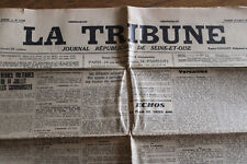 LA TRIBUNE JOURNAL REPUBLICAIN DE SEINE ET OISE,  12 AOUT 1939