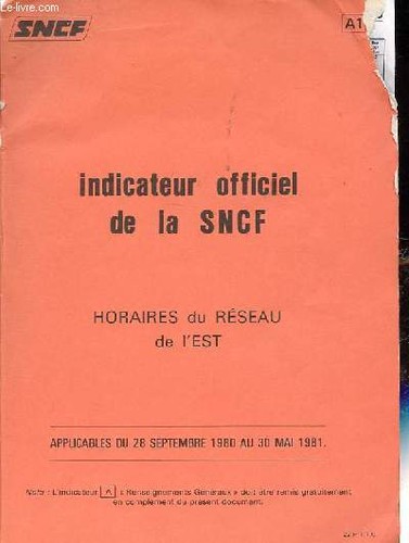 Indicateur officiel sncf - de,