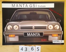 Opel manta gsi - opel, série