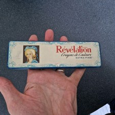 boite de crayons de couleur tole lithographiée 1920 MARQUISE