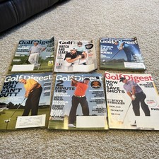 Lot of 6 Golf Digest Magazines