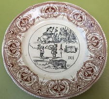 ASSIETTE REBUS SARREGUEMINES
