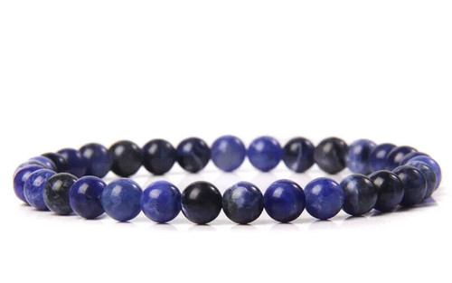 Bracelet perles sodalite en - bracelet,