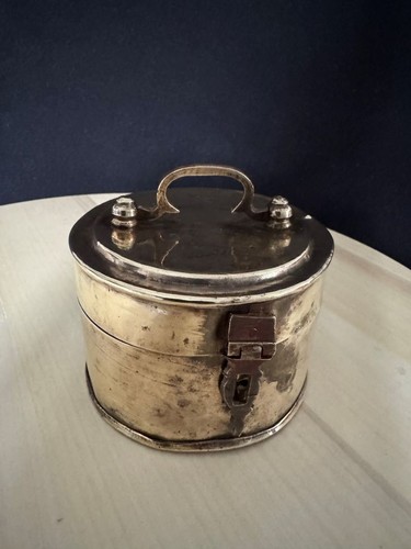Boîte laiton antique - boîte, /