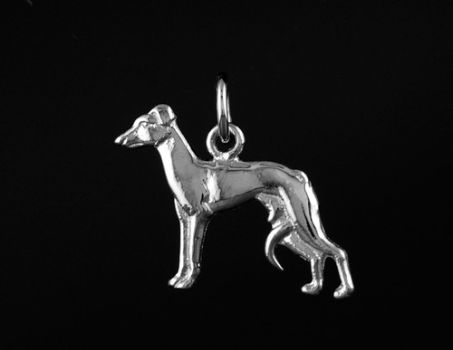 Pendentif chien levrier - chien,