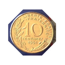France 1993 10 - france, centimes