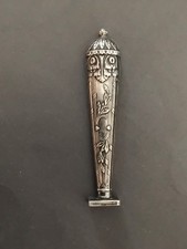 Ancien sceau cachet monogramme en argent massif - sterling silver seal