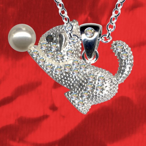 Neuf pendentif chat chaîne - neuf,