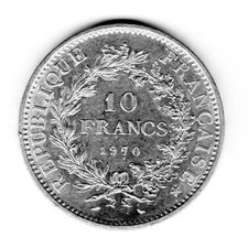 10 Francs Hercule Argent 1970