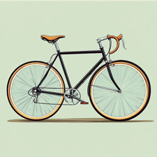 Autocollant mural autocollant vélo de route vélo autocollant mural 18 x 18 cm...