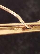 Vintage Pince à Cravate en Or