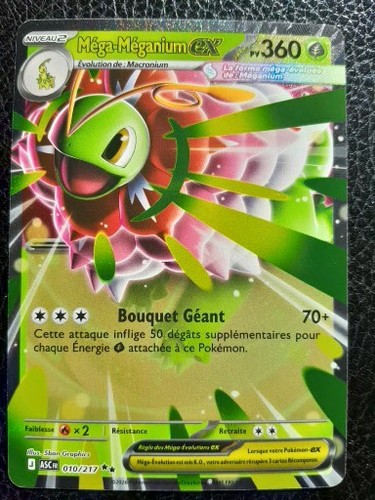 Carte méga meganium ex - ,