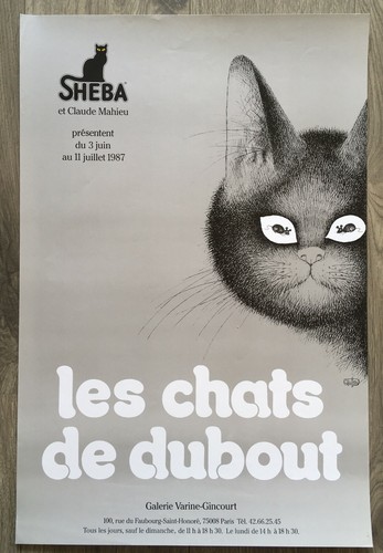 Affiche les chats dubout - affiche,