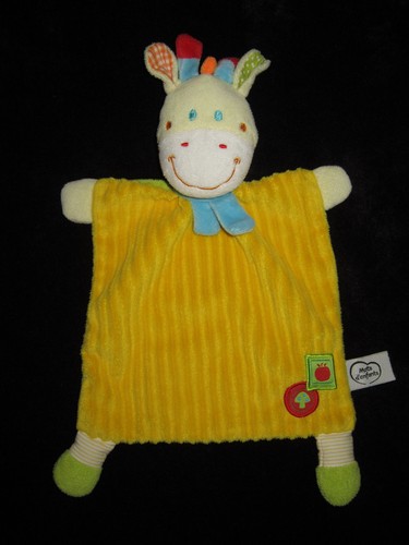 Doudou plat vache - plat, girafe