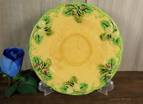 Assiette ancienne barbotine - ancienne,