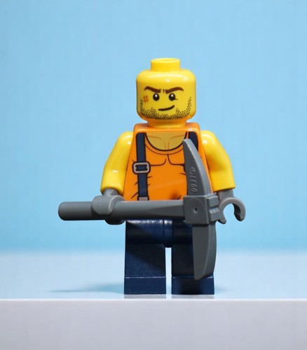 Figurine lego ouvrier - figurine, chantier