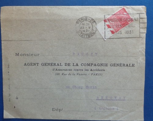 France enveloppe avec 272 - france,