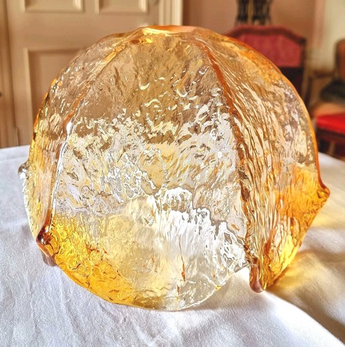 Mid century amber glass - mid,