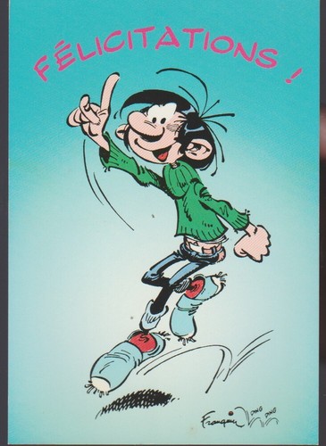 Gaston lagaffe carte postale - gaston,