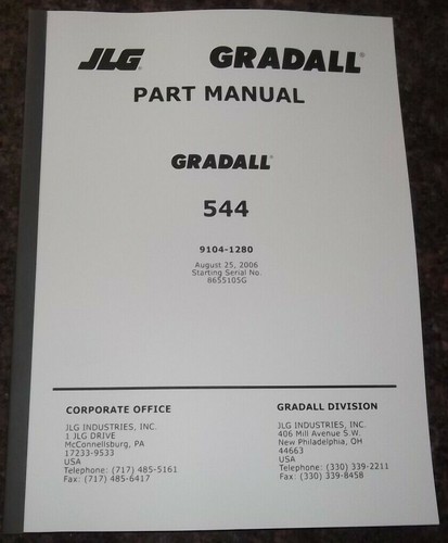 Jlg gradall 544 chariot - jlg,