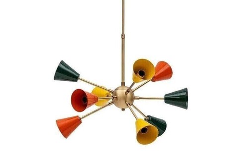 Lustre sputnik multicolore - lustre,