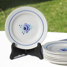 Lot 10 assiettes à dessert Moulin des Loups Hamage Marguerites  ø 17,5 cm