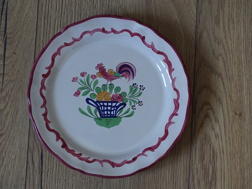 Assiette faïencerie art - assiette,