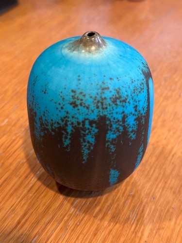 Vase poterie art bleu - vase, rose